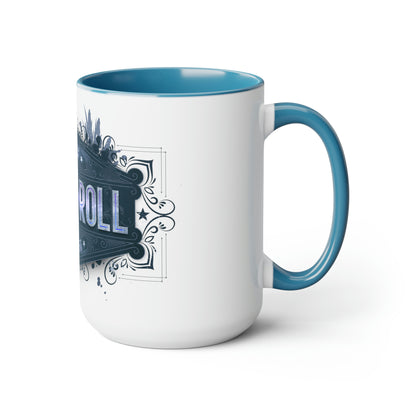 Two-Tone Coffee Mugs, 15oz