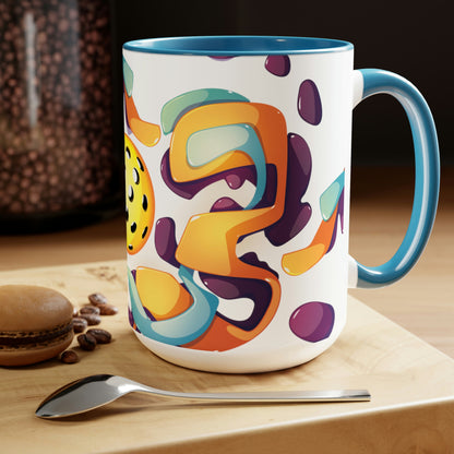 Two-Tone Coffee Mugs, 15oz