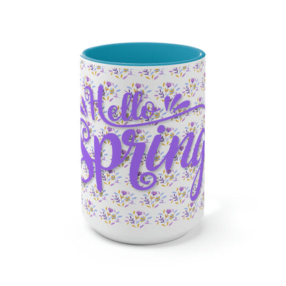 Two-Tone Coffee Mugs, 15oz