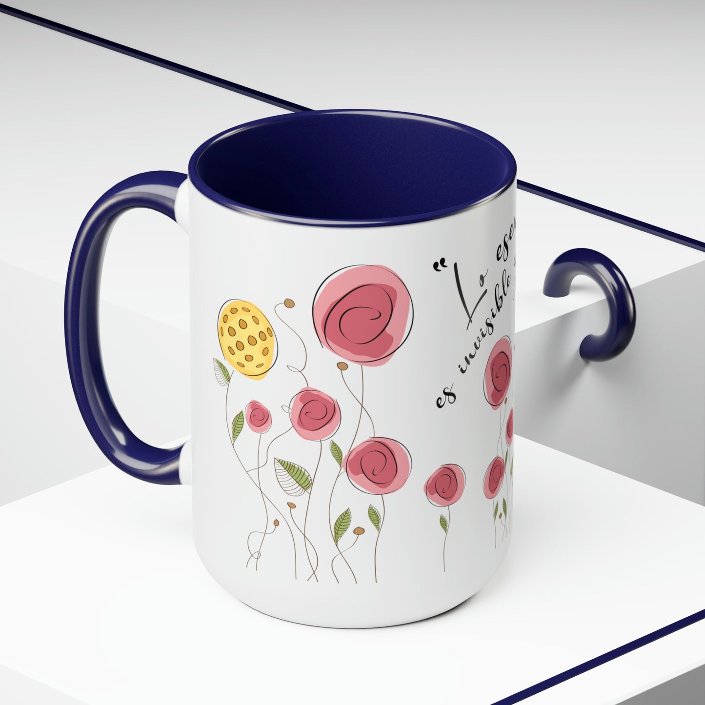 Two-Tone Coffee Mugs, 15oz