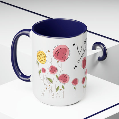 Two-Tone Coffee Mugs, 15oz