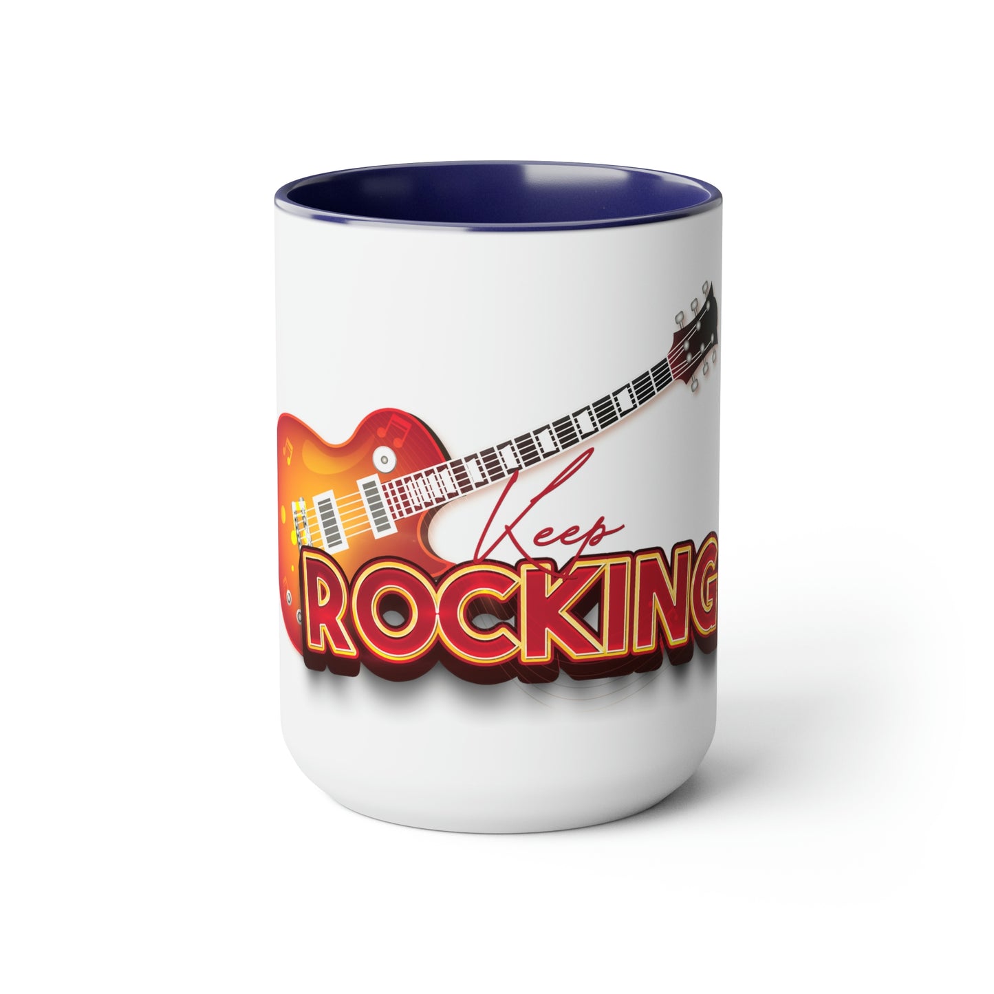 Two-Tone Coffee Mugs, 15oz