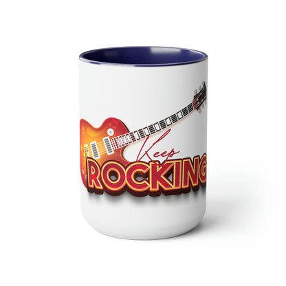 Two-Tone Coffee Mugs, 15oz