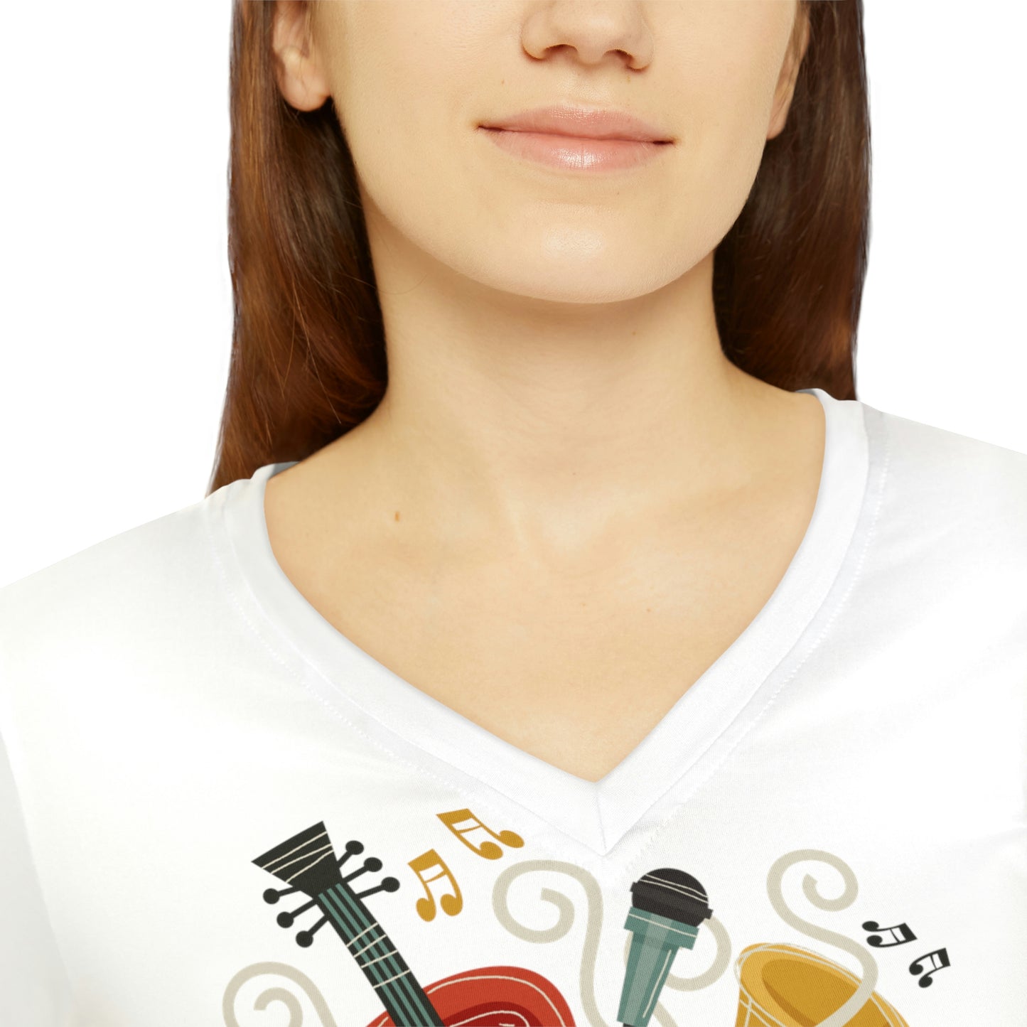 Women's Long Sleeve V-neck Shirt