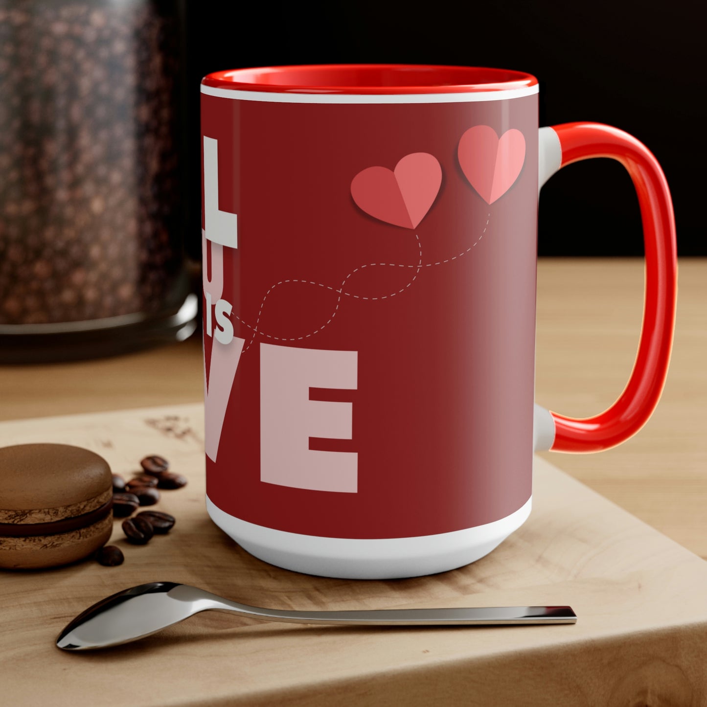 Two-Tone Coffee Mugs, 15oz