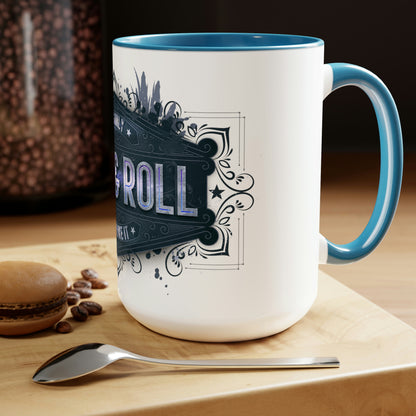 Two-Tone Coffee Mugs, 15oz