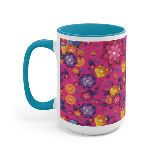 Two-Tone Coffee Mugs, 15oz