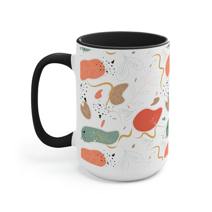 Two-Tone Coffee Mugs, 15oz