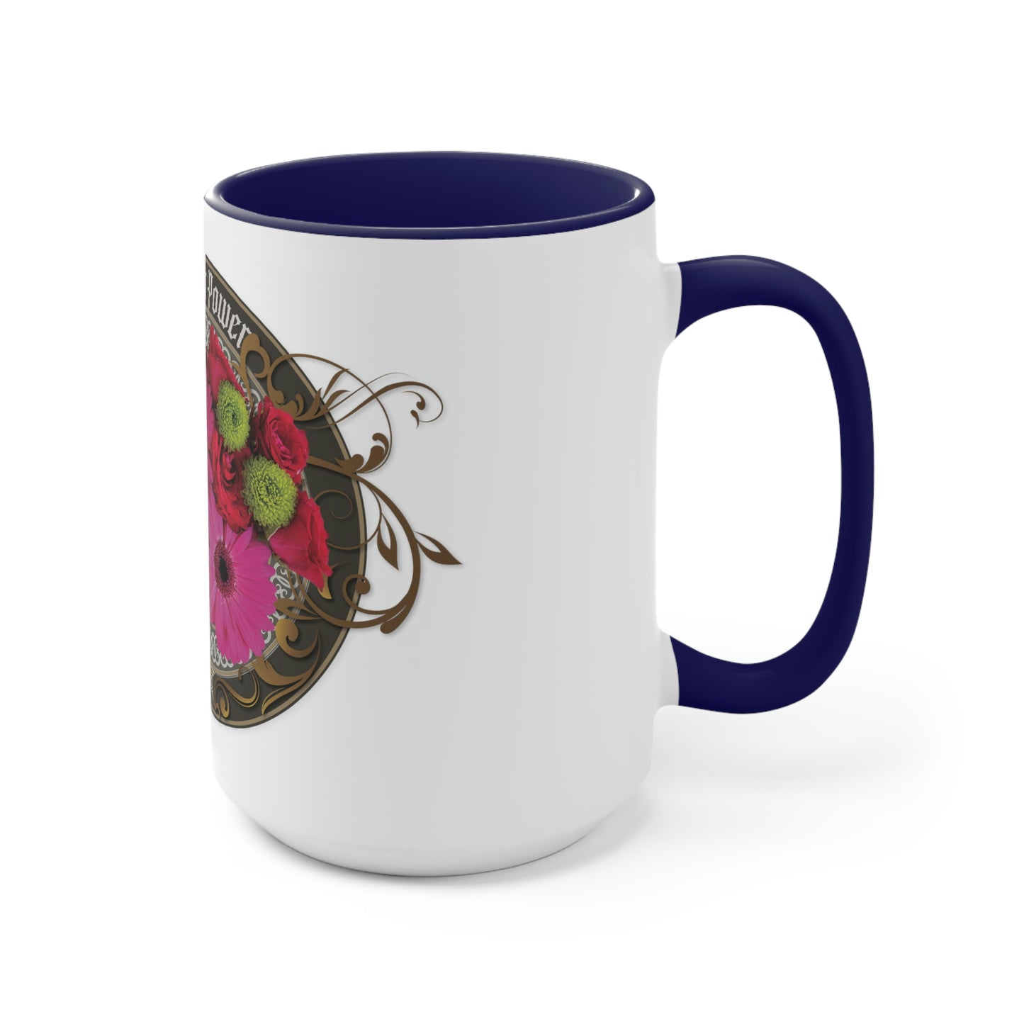 Two-Tone Coffee Mugs, 15oz
