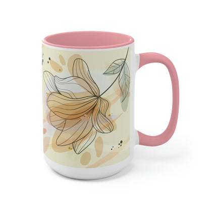 Two-Tone Coffee Mugs, 15oz