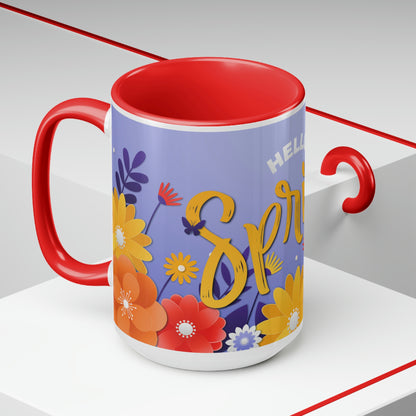 Two-Tone Coffee Mugs, 15oz