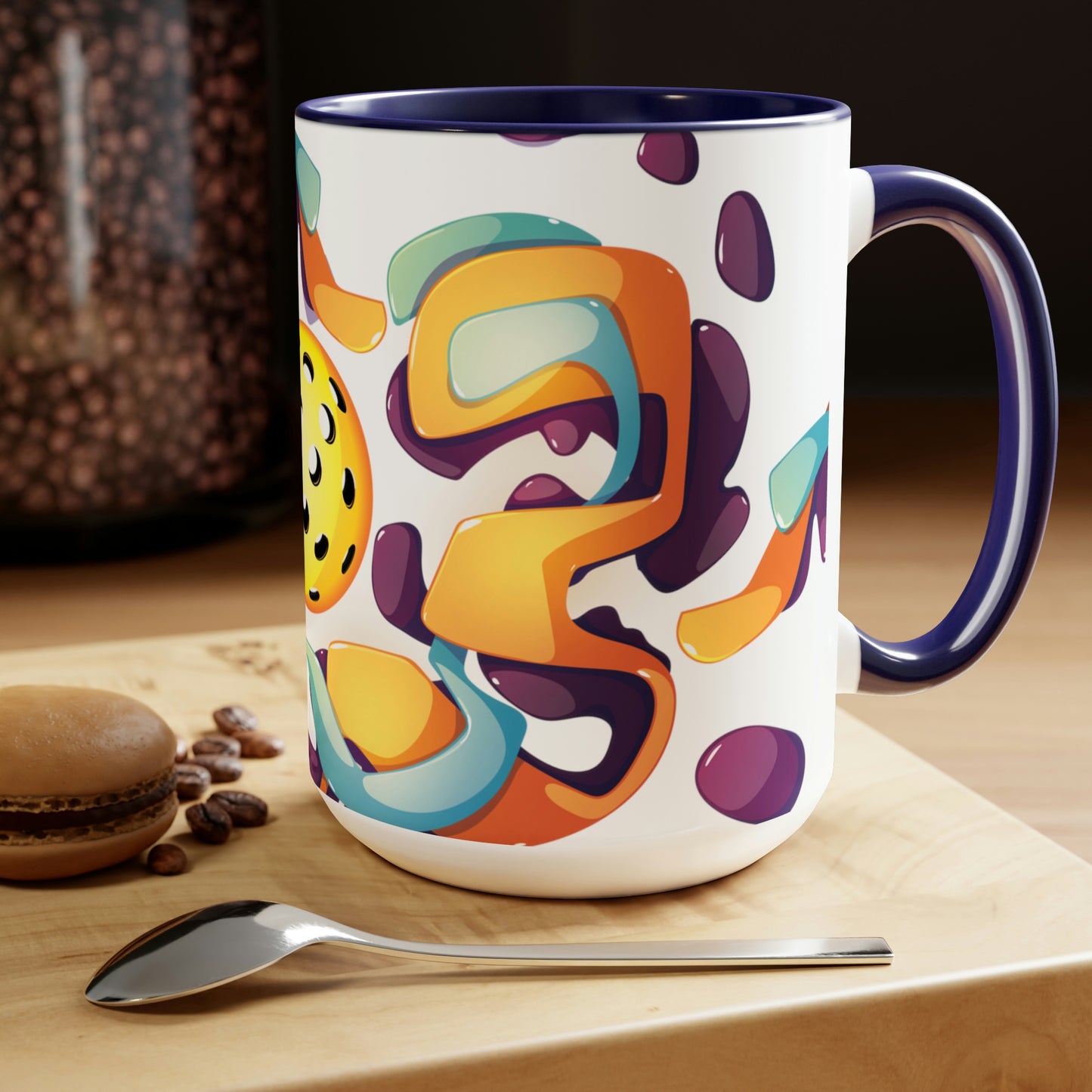Two-Tone Coffee Mugs, 15oz