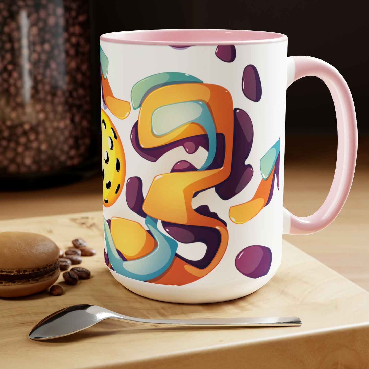 Two-Tone Coffee Mugs, 15oz