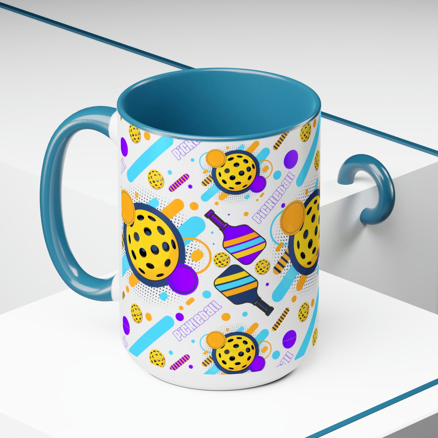 Two-Tone Coffee Mugs, 15oz