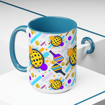 Two-Tone Coffee Mugs, 15oz