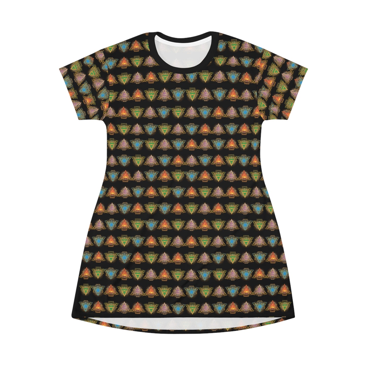 All Over Print T-Shirt Dress