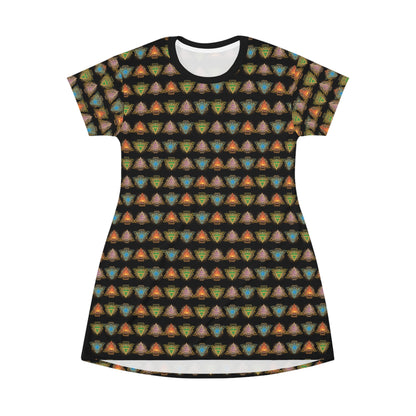 All Over Print T-Shirt Dress