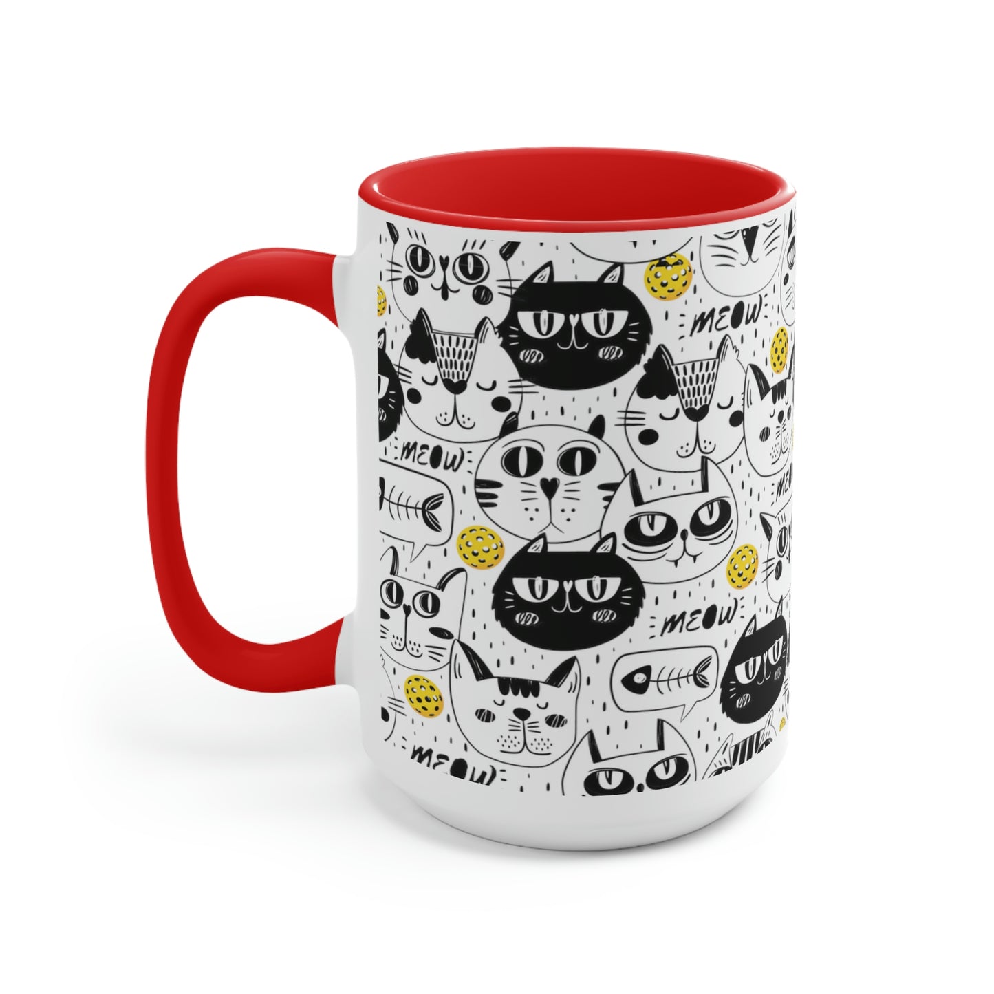Two-Tone Coffee Mugs, 15oz