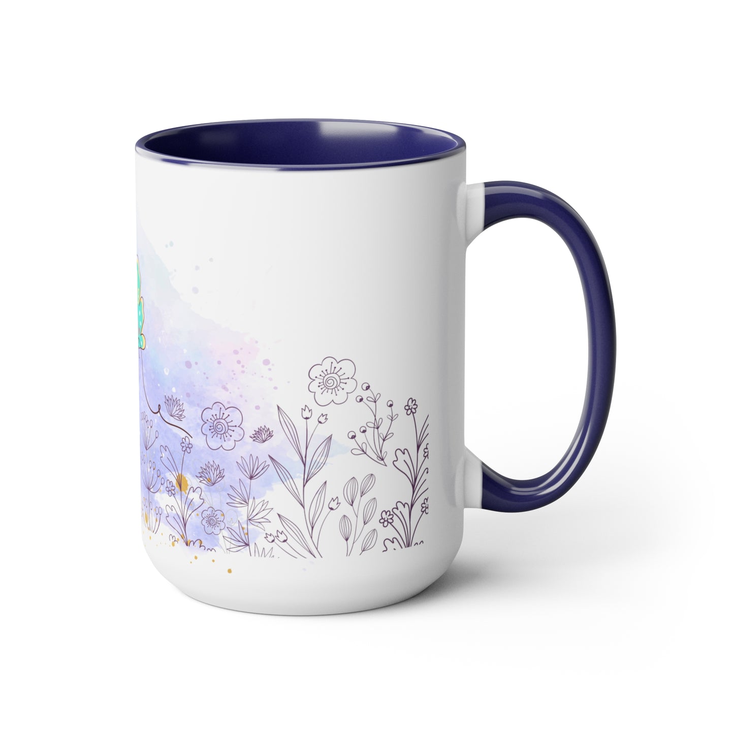 Two-Tone Coffee Mugs, 15oz