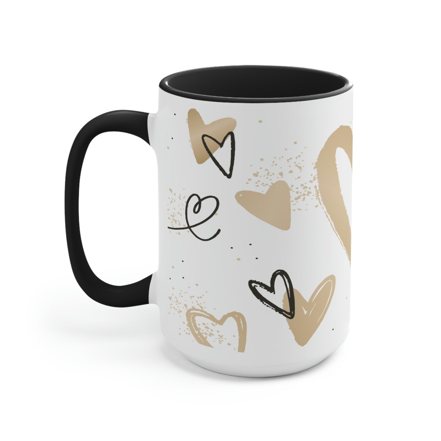 Two-Tone Coffee Mugs, 15oz