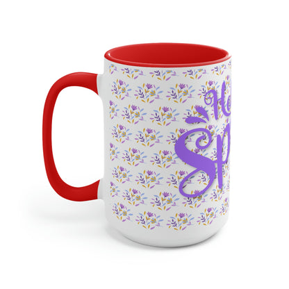 Two-Tone Coffee Mugs, 15oz
