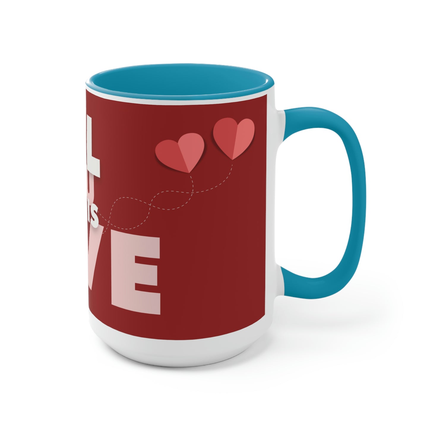 Two-Tone Coffee Mugs, 15oz