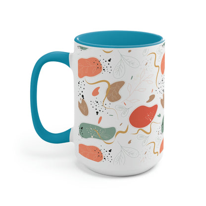 Two-Tone Coffee Mugs, 15oz