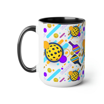 Two-Tone Coffee Mugs, 15oz