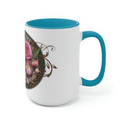 Two-Tone Coffee Mugs, 15oz