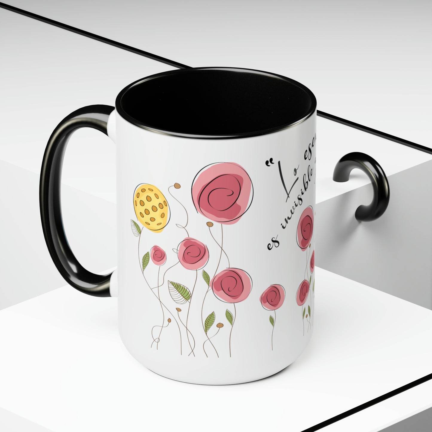 Two-Tone Coffee Mugs, 15oz