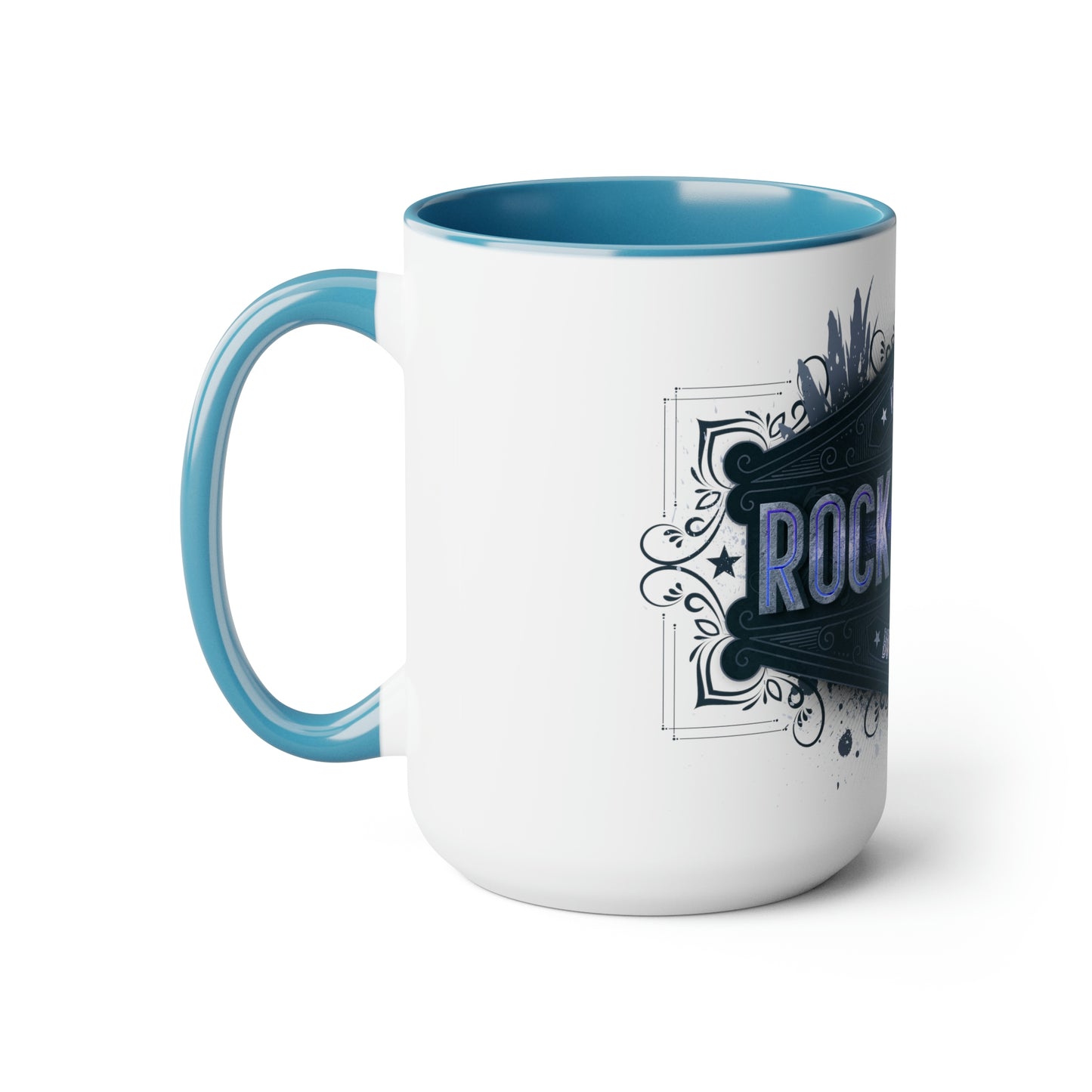 Two-Tone Coffee Mugs, 15oz