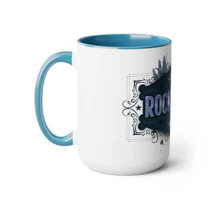 Two-Tone Coffee Mugs, 15oz