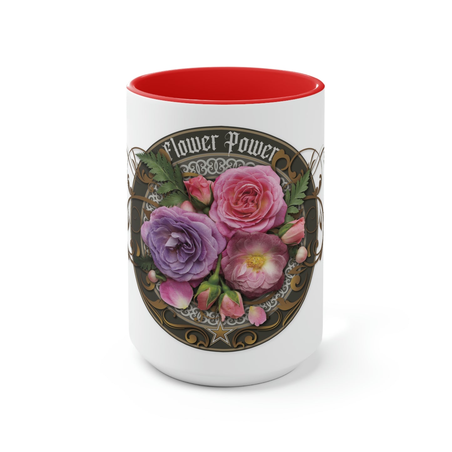 Two-Tone Coffee Mugs, 15oz