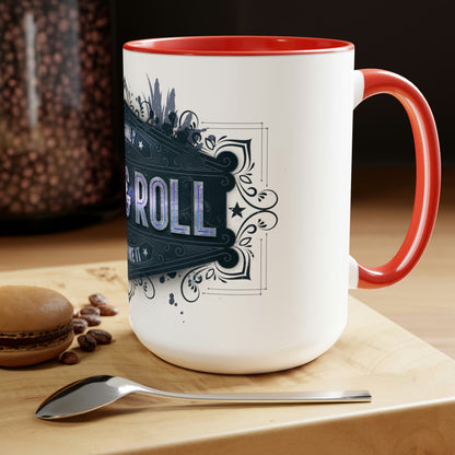 Two-Tone Coffee Mugs, 15oz