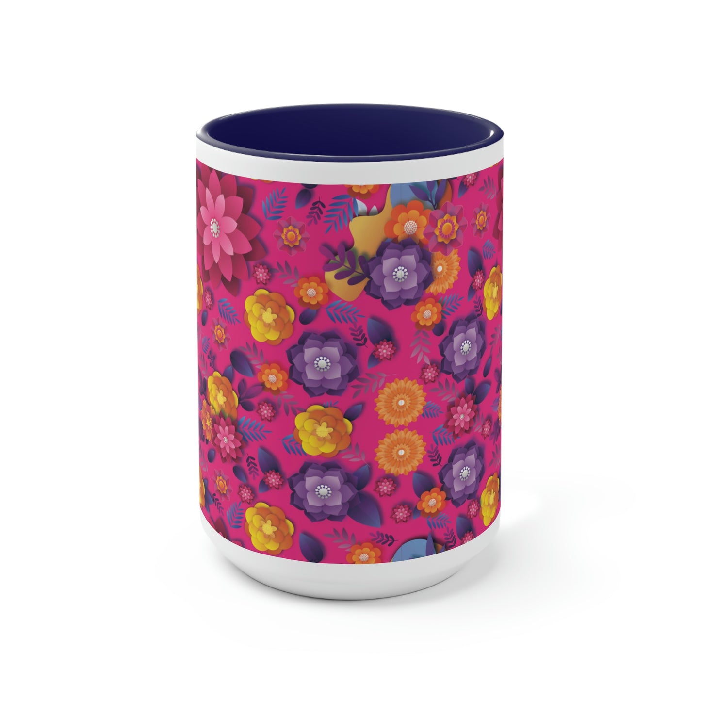 Two-Tone Coffee Mugs, 15oz