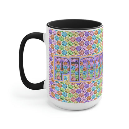 Two-Tone Coffee Mugs, 15oz