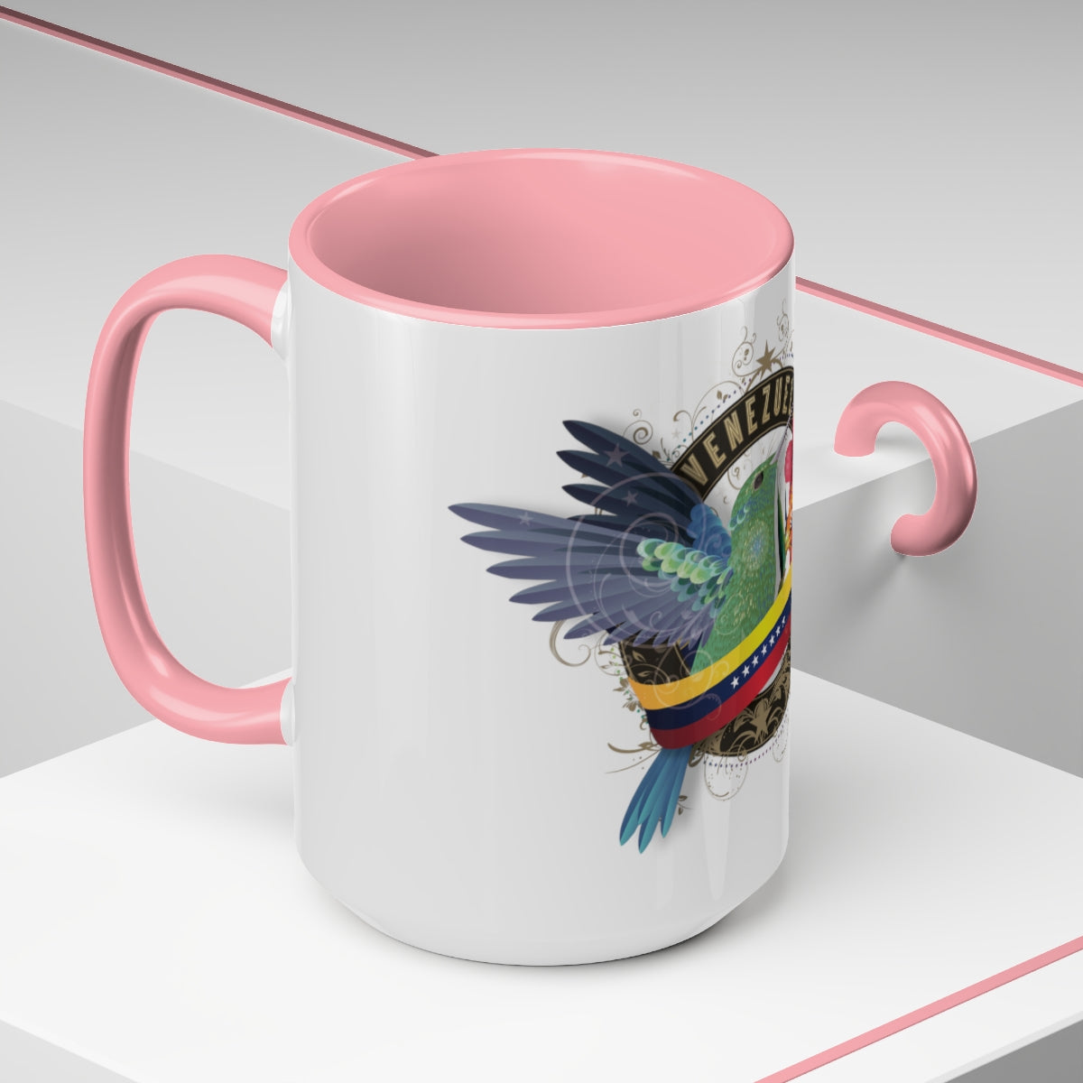 Two-Tone Coffee Mugs, 15oz