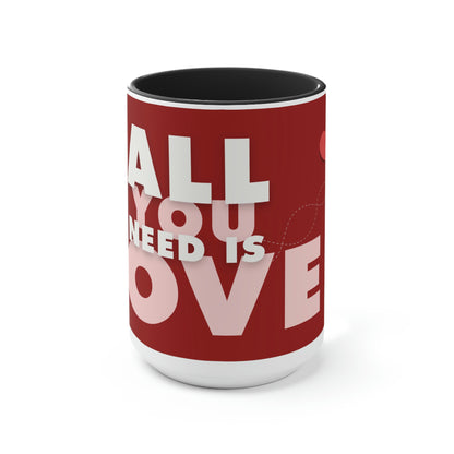 Two-Tone Coffee Mugs, 15oz