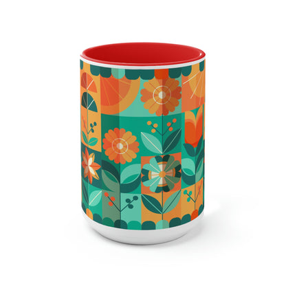 Two-Tone Coffee Mugs, 15oz