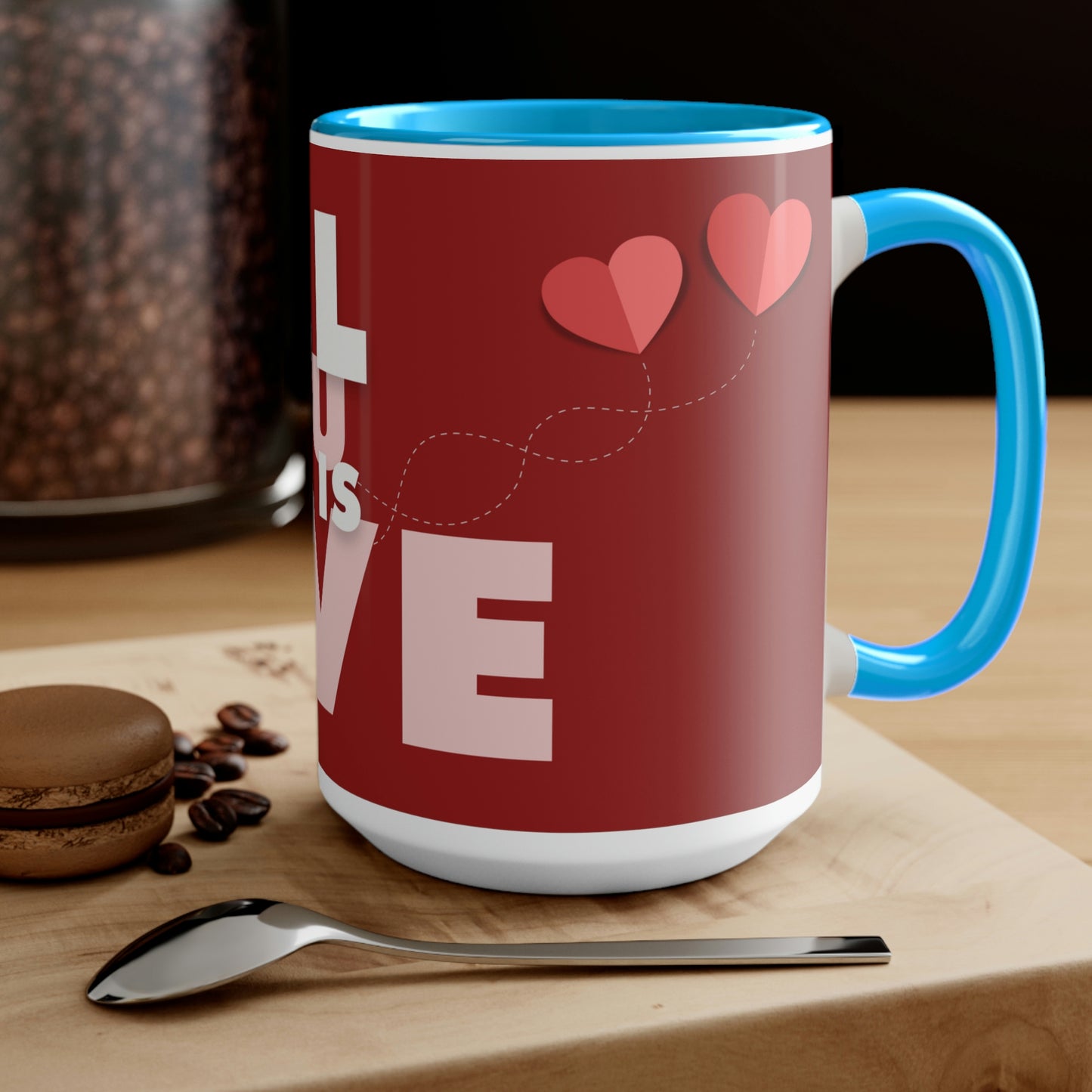 Two-Tone Coffee Mugs, 15oz