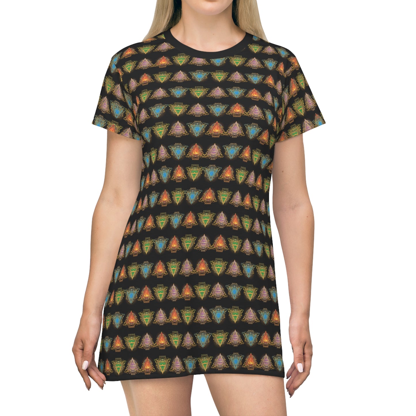 All Over Print T-Shirt Dress