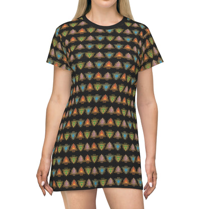 All Over Print T-Shirt Dress