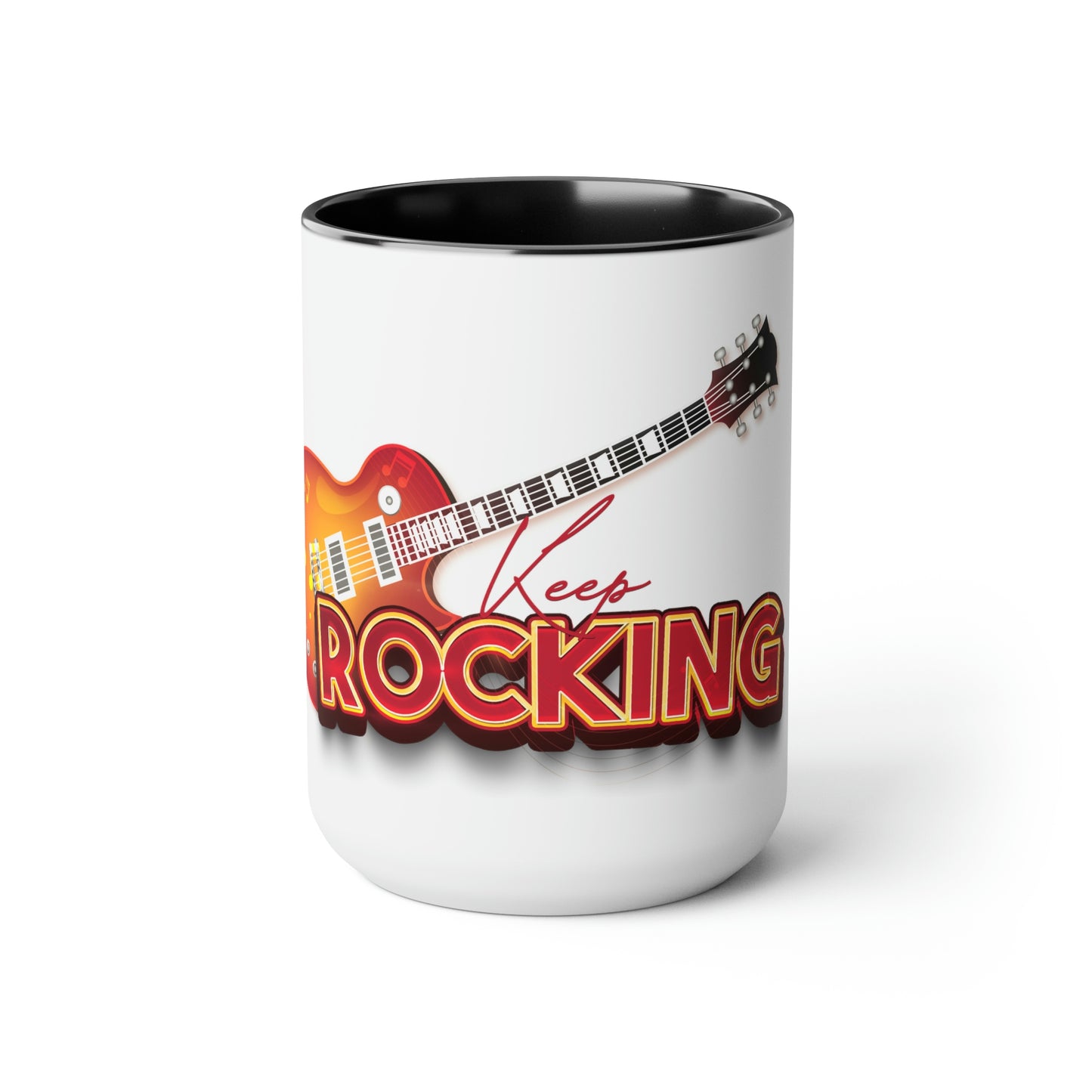 Two-Tone Coffee Mugs, 15oz