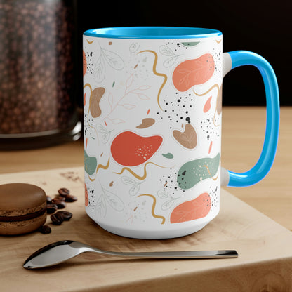 Two-Tone Coffee Mugs, 15oz