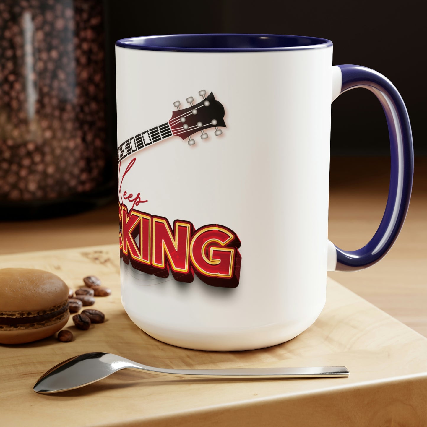 Two-Tone Coffee Mugs, 15oz