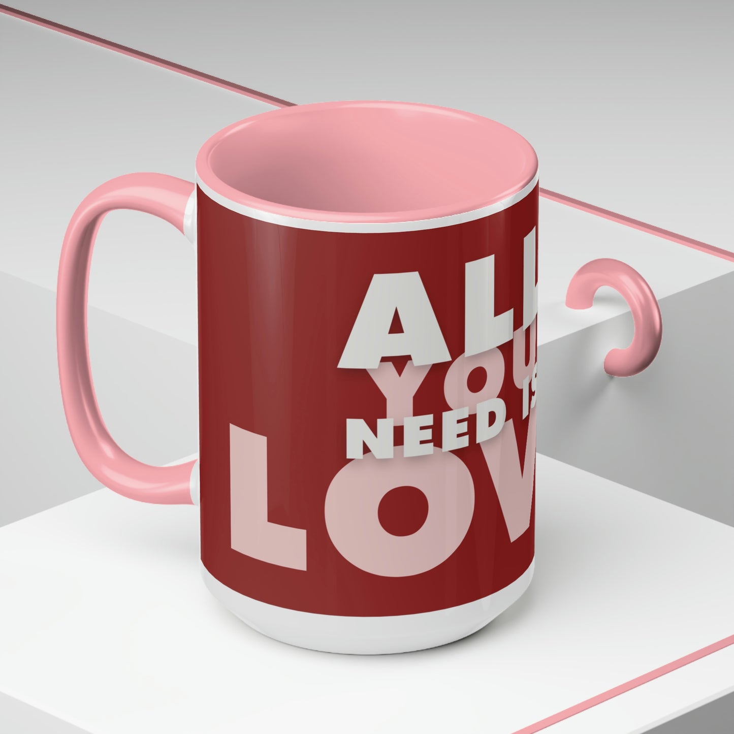 Two-Tone Coffee Mugs, 15oz