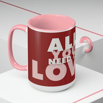 Two-Tone Coffee Mugs, 15oz