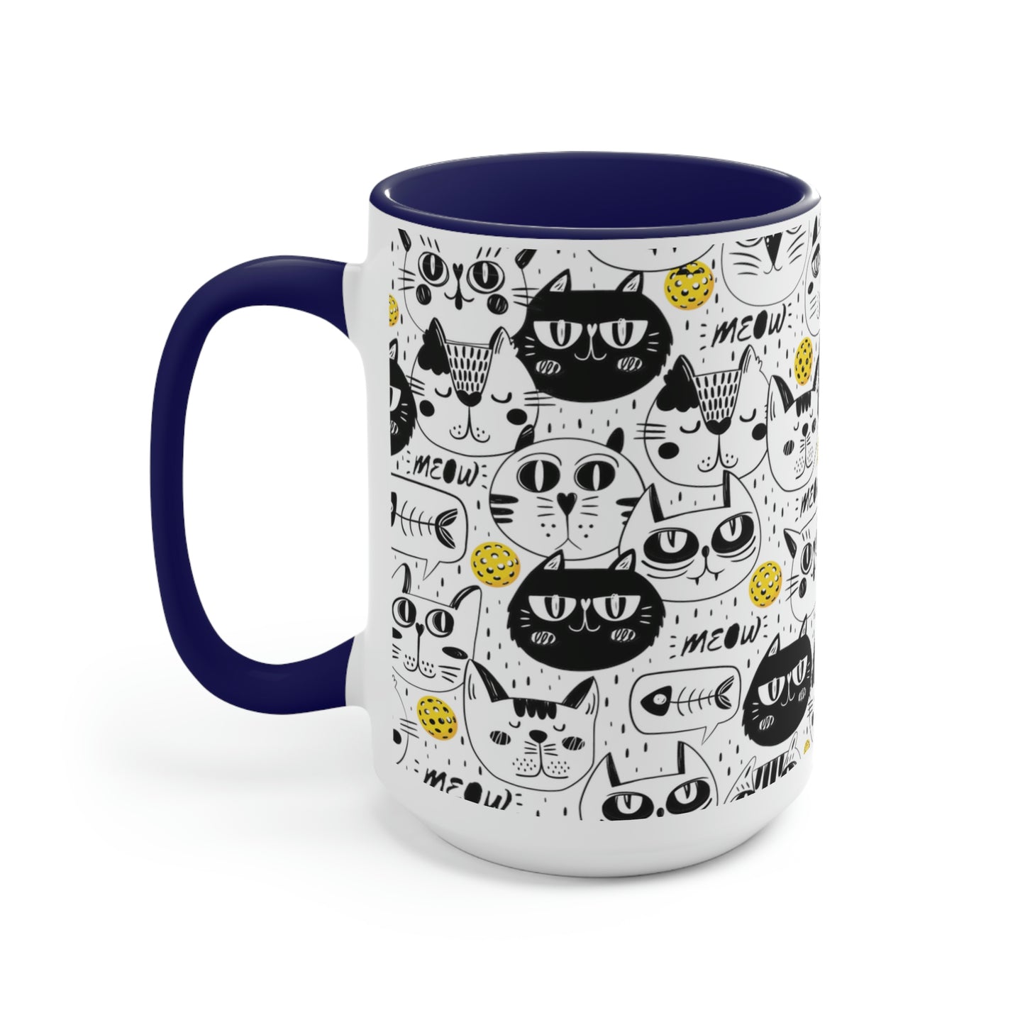 Two-Tone Coffee Mugs, 15oz