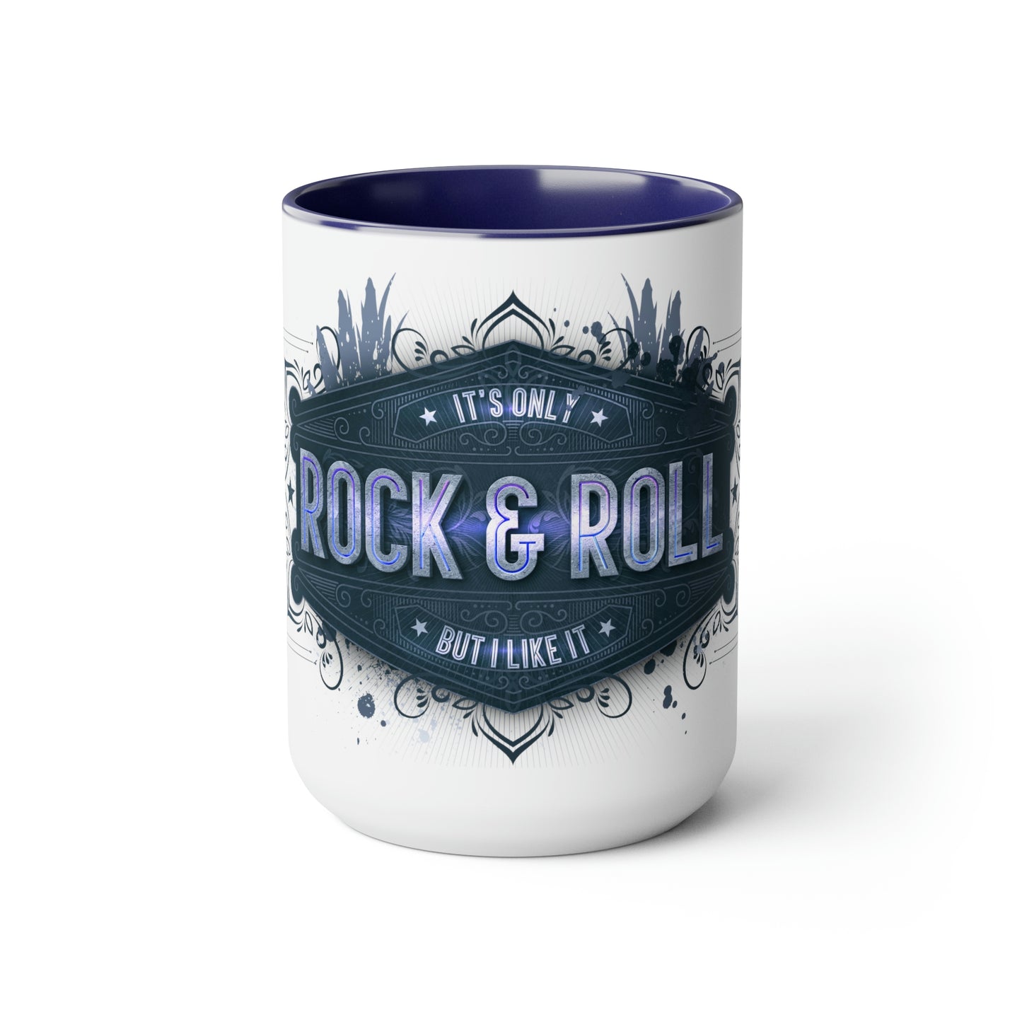 Two-Tone Coffee Mugs, 15oz