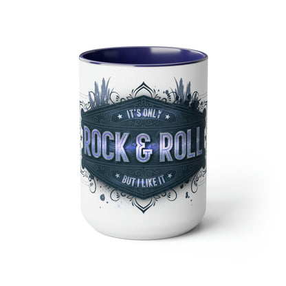 Two-Tone Coffee Mugs, 15oz